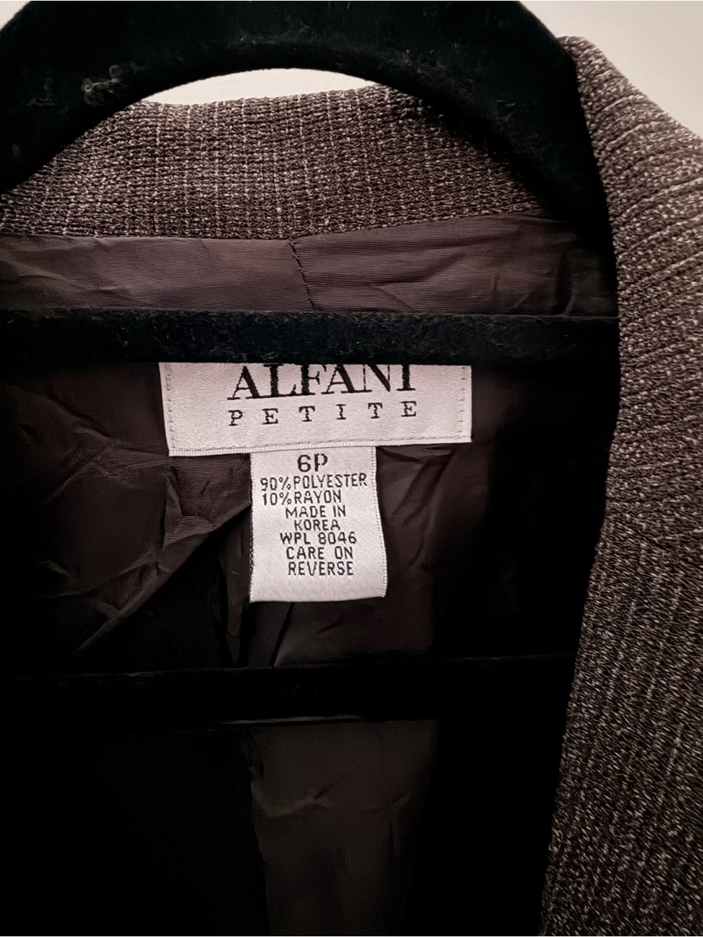 Alfani Petite Women's Brown Textured Blazer